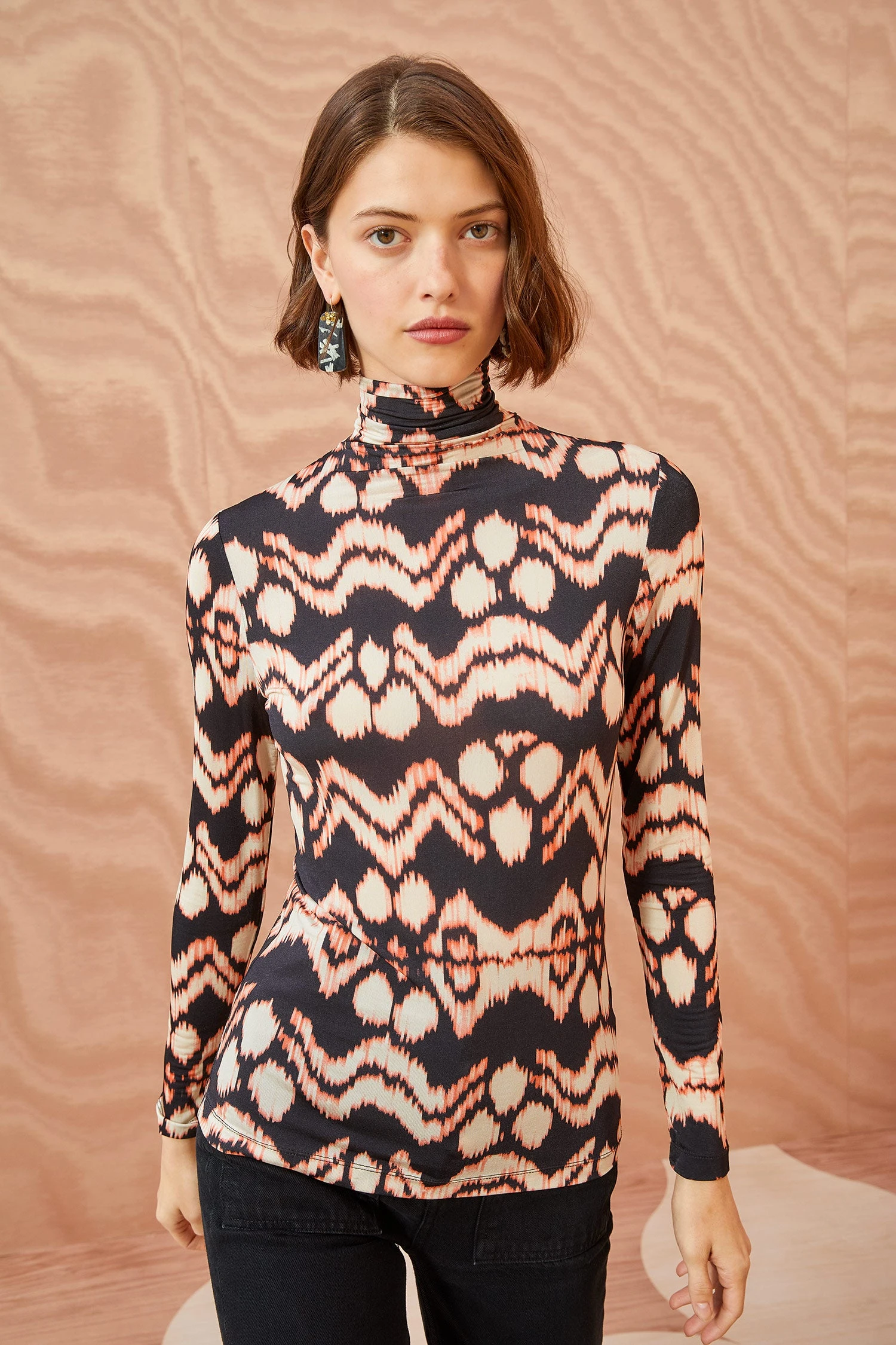 ULLA JOHNSON Aurelia Turtleneck - Obsidian 4 ULLA JOHNSON Aurelia Turtleneck - Obsidian - Image 2