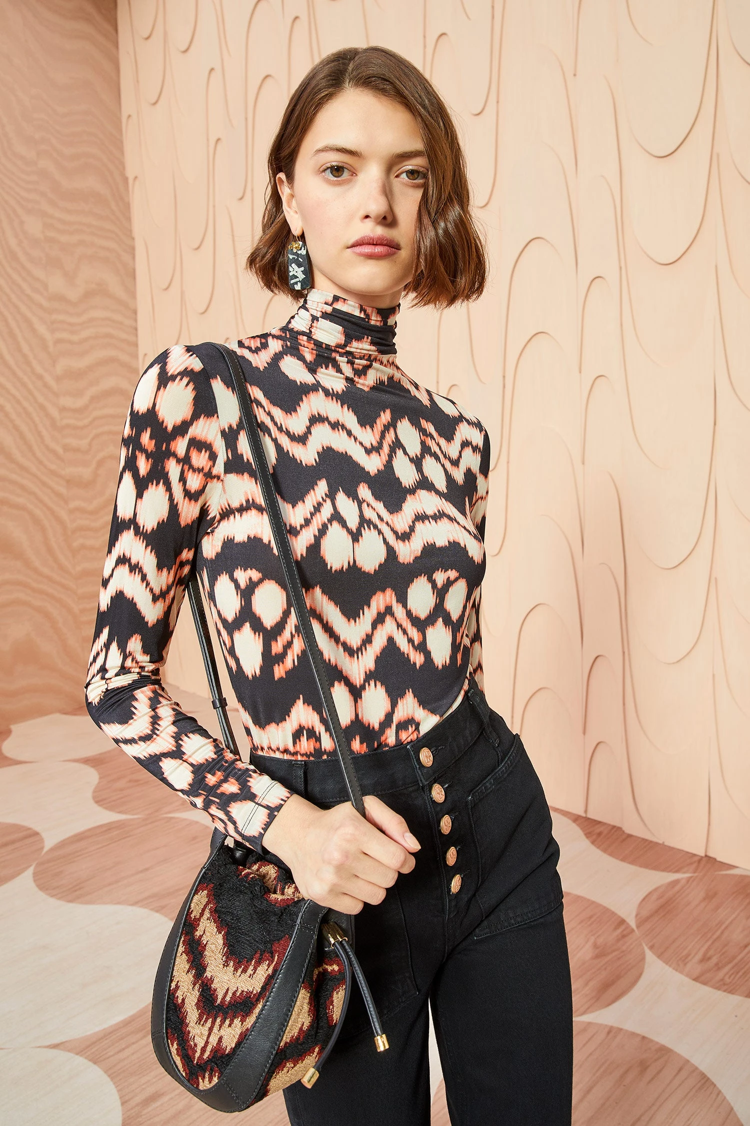 ULLA JOHNSON Aurelia Turtleneck - Obsidian 3 ULLA JOHNSON Aurelia Turtleneck - Obsidian