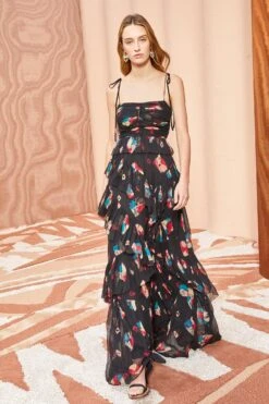 ULLA JOHNSON Aveline Gown - Nocturne -Lila's Closet ULLA JOHNSON Aveline Gown NOCTURNE 03