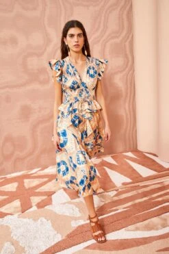 ULLA JOHNSON Avia Dress - Fossil -Lila's Closet ULLA JOHNSON Avia Dress FOSSIL 05