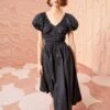 ULLA JOHNSON Cecile Dress - Noir 2 ULLA JOHNSON Cecile Dress - Noir -Lila's Closet ULLA JOHNSON Cecile Dress NOIR 01 MAIN
