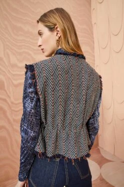 ULLA JOHNSON Clyde Vest - Graphite -Lila's Closet ULLA JOHNSON Clyde Vest GRAPHITE 0075