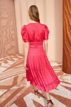 ULLA JOHNSON Daria Dress - Orchid -Lila's Closet ULLA JOHNSON DARIA DRESS ORCHID 03