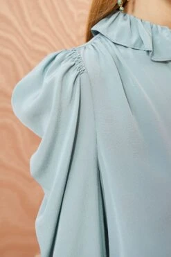 ULLA JOHNSON Dara Blouse - Agave -Lila's Closet ULLA JOHNSON Dara Blouse AGAVE 0047