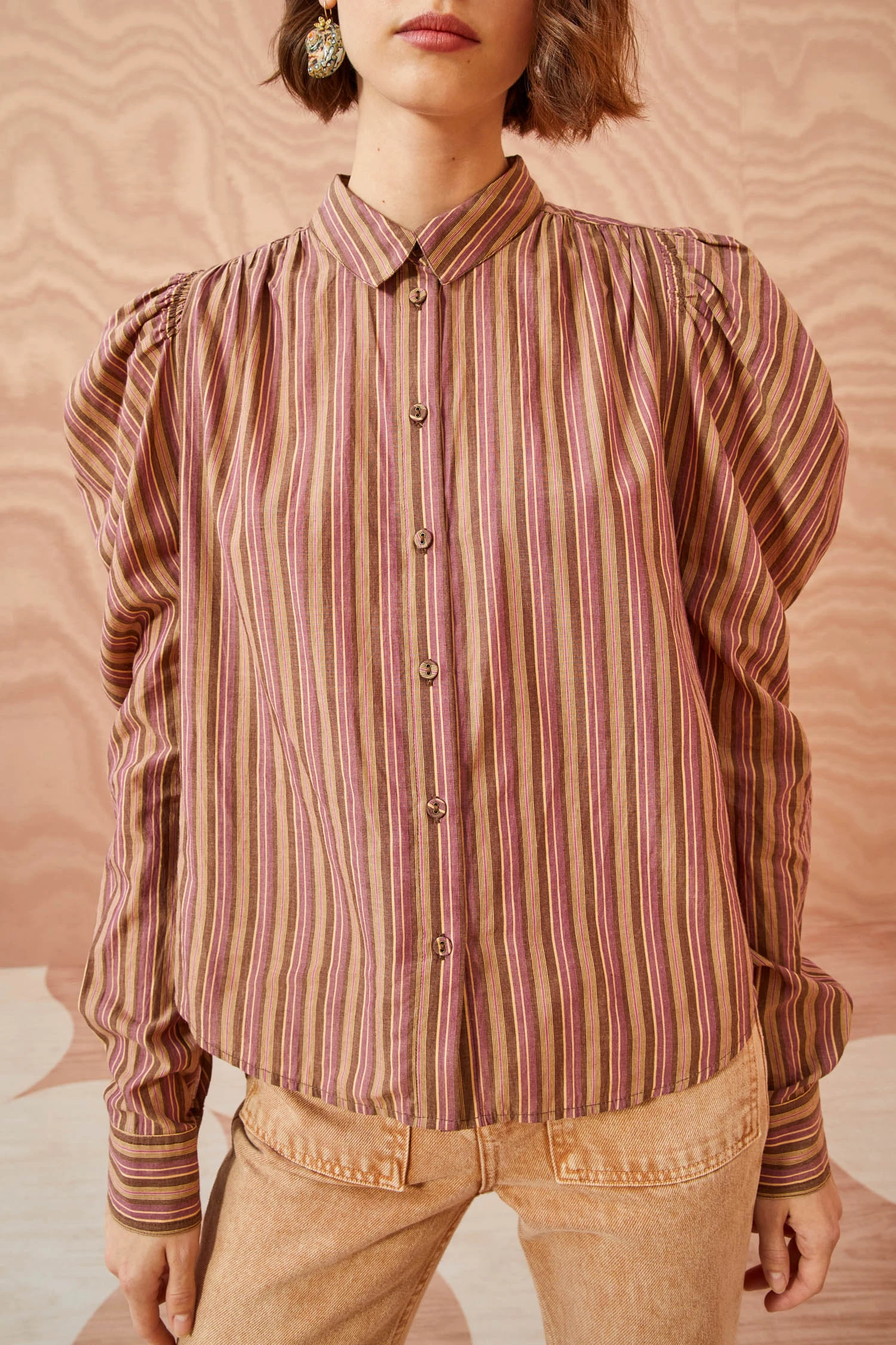 ULLA JOHNSON Dari Blouse - Mulberry 4 ULLA JOHNSON Dari Blouse - Mulberry - Image 2