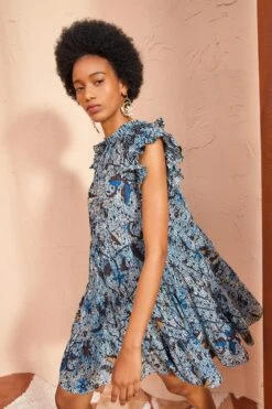 ULLA JOHNSON Denia Dress - Morning Glory -Lila's Closet ULLA JOHNSON Denia Dress MORNING GLORY 04