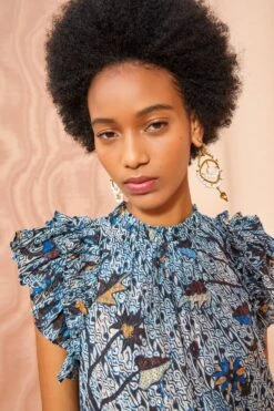 ULLA JOHNSON Denia Dress - Morning Glory -Lila's Closet ULLA JOHNSON Denia Dress MORNING GLORY 05