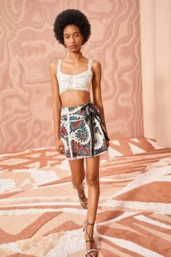 ULLA JOHNSON Dimi Skirt - Lapis 9 ULLA JOHNSON Dimi Skirt - Lapis -Lila's Closet ULLA JOHNSON Dimi Skirt LAPIS 0053