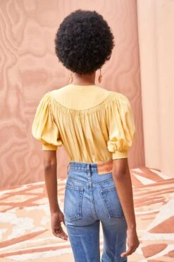 ULLA JOHNSON Dina Top - Dune -Lila's Closet ULLA JOHNSON Dina Top DUNE 04