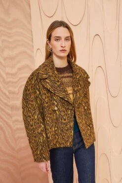 ULLA JOHNSON Dorothea Jacket - Lynx -Lila's Closet ULLA JOHNSON Dorothea Jacket LYNX 0135