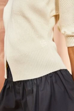 ULLA JOHNSON Eila Top - Chalk -Lila's Closet ULLA JOHNSON Eila Top CHALK 0053