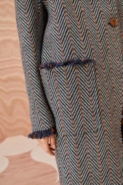 ULLA JOHNSON Eleanor Coat - Graphite 10 ULLA JOHNSON Eleanor Coat - Graphite -Lila's Closet ULLA JOHNSON Eleanor Coat GRAPHITE 0134