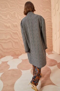 ULLA JOHNSON Eleanor Coat - Graphite 11 ULLA JOHNSON Eleanor Coat - Graphite -Lila's Closet ULLA JOHNSON Eleanor Coat GRAPHITE 0163