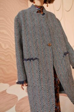 New Release -Lila's Closet ULLA JOHNSON Eleanor Coat GRAPHITE 02 ALT