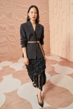 ULLA JOHNSON Ellery Jacket - Noir 11 ULLA JOHNSON Ellery Jacket - Noir -Lila's Closet ULLA JOHNSON Ellery Jacket NOIR 0161