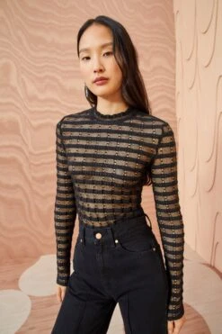 ULLA JOHNSON Emma Top - Noir -Lila's Closet ULLA JOHNSON Emma Top NOIR 0082