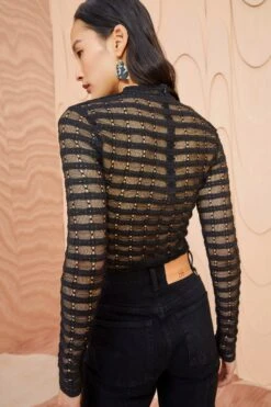 ULLA JOHNSON Emma Top - Noir -Lila's Closet ULLA JOHNSON Emma Top NOIR 0121