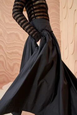 ULLA JOHNSON Emmy Skirt - Noir -Lila's Closet ULLA JOHNSON Emmy Skirt NOIR 05