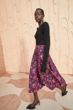 ULLA JOHNSON Emmy Skirt - Zinnia -Lila's Closet ULLA JOHNSON Emmy Skirt ZINNIA 03