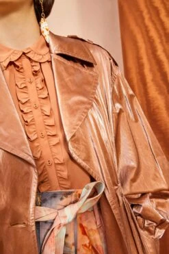 ULLA JOHNSON Ettienne Coat - Bronze -Lila's Closet ULLA JOHNSON Ettienne Coat BRONZE 0023