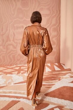 ULLA JOHNSON Ettienne Coat - Bronze -Lila's Closet ULLA JOHNSON Ettienne Coat BRONZE 0204