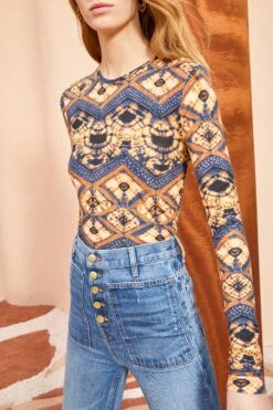 ULLA JOHNSON Eve Top - Constellation -Lila's Closet ULLA JOHNSON Eve Top CONSTELLATION 02 ALT