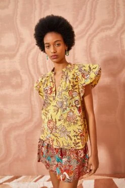 ULLA JOHNSON Evelyn Top - Calla Lily -Lila's Closet ULLA JOHNSON Evelyn Top CALLA LILY 05