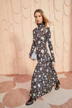 ULLA JOHNSON Fernanda Dress - Nuit -Lila's Closet ULLA JOHNSON Fernanda Dress NUIT 0020