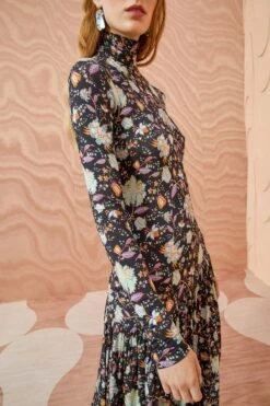 ULLA JOHNSON Fernanda Dress - Nuit -Lila's Closet ULLA JOHNSON Fernanda Dress NUIT 02 ALT