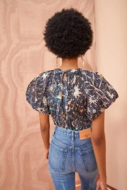 ULLA JOHNSON Flo Top - Jet -Lila's Closet ULLA JOHNSON Flo Top JET 04