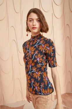 ULLA JOHNSON Flora Top - Bellflower -Lila's Closet ULLA JOHNSON Flora Top BELLFLOWER 05