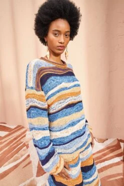 ULLA JOHNSON Francie Pullover - Aegean -Lila's Closet ULLA JOHNSON Francie Pullover AEGEAN 03