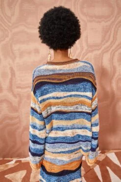 ULLA JOHNSON Francie Pullover - Aegean -Lila's Closet ULLA JOHNSON Francie Pullover AEGEAN 04