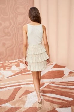 ULLA JOHNSON Georgia Dress - Cobblestone -Lila's Closet ULLA JOHNSON Georgia Dress COBBLESTONE 04