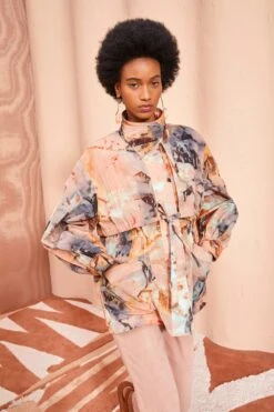 ULLA JOHNSON Giorgia Jacket - Fire Opal -Lila's Closet ULLA JOHNSON Giorgia Jacket FIREOPAL 0051