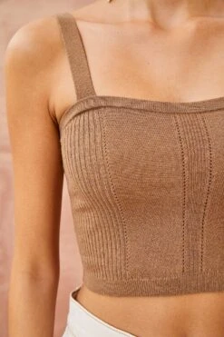 ULLA JOHNSON Giselle Top - Chestnut -Lila's Closet ULLA JOHNSON Giselle Top CHESTNUT 05