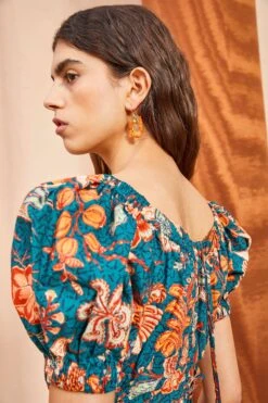 ULLA JOHNSON Golda Dress - Delphinium -Lila's Closet ULLA JOHNSON Golda Dress DELPHINIUM 04