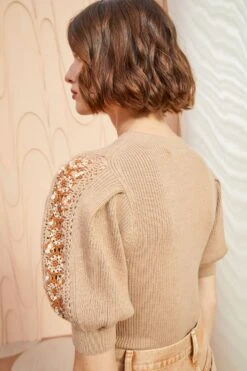 ULLA JOHNSON Harper Top - Fawn -Lila's Closet ULLA JOHNSON Harper Top FAWN 04