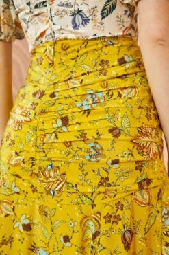 ULLA JOHNSON Imani Skirt - Mimosa -Lila's Closet ULLA JOHNSON Imani Skirt MIMOSA 0114