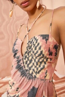 ULLA JOHNSON Imara Dress - Honeycomb -Lila's Closet ULLA JOHNSON Imara Dress HONEYCOMB 02 ALT