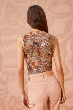 ULLA JOHNSON Ines Top - Wheat Flower 10 ULLA JOHNSON Ines Top - Wheat Flower -Lila's Closet ULLA JOHNSON Ines Top WHEAT FLOWER 0085