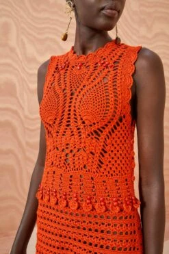 ULLA JOHNSON Innika Dress - Carnelian -Lila's Closet ULLA JOHNSON Innika Dress CARNELIAN 02 ALT