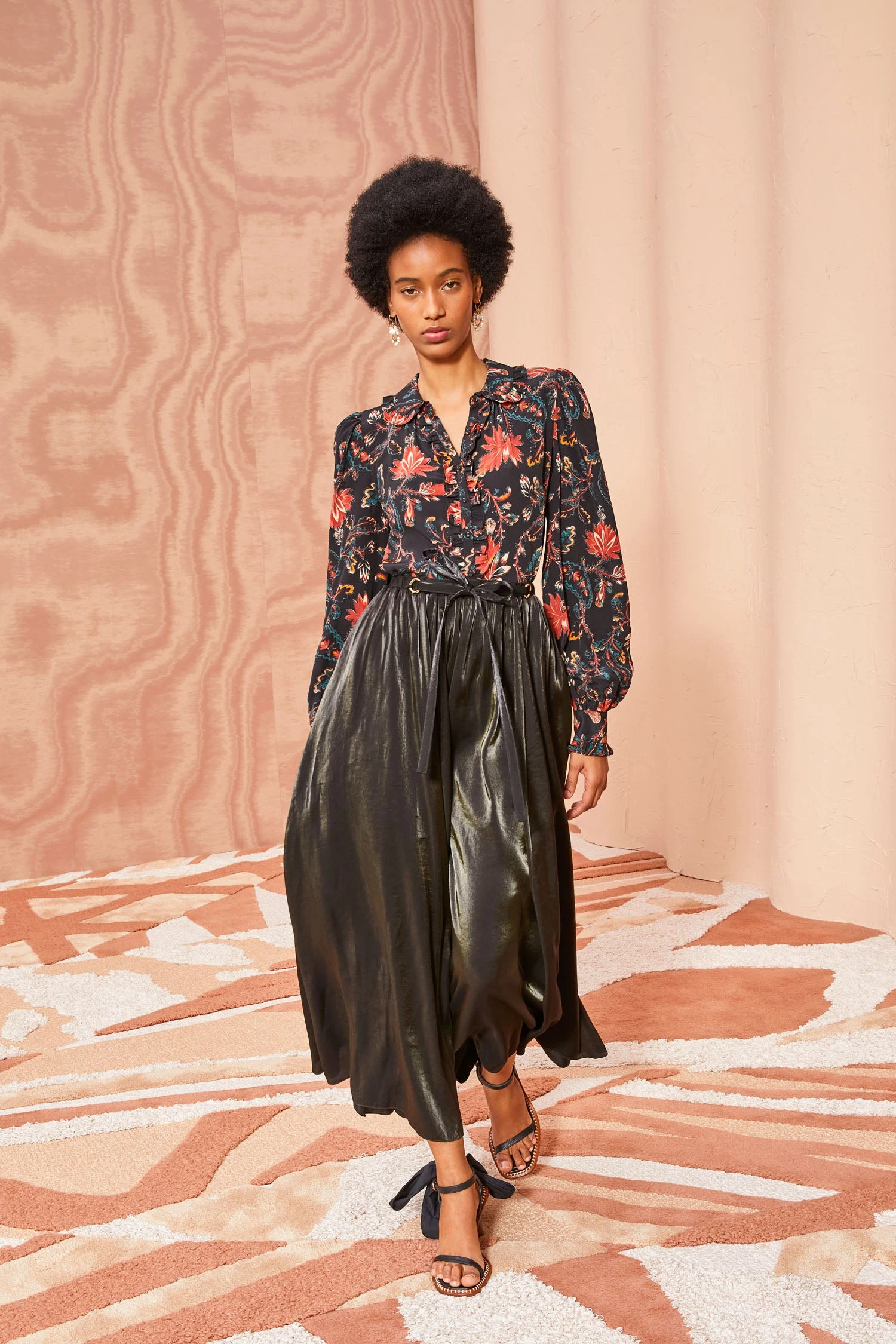 ULLA JOHNSON Irvette Skirt - Noir 5 ULLA JOHNSON Irvette Skirt - Noir - Image 3