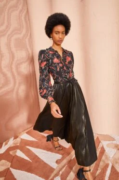 ULLA JOHNSON Irvette Skirt - Noir 10 ULLA JOHNSON Irvette Skirt - Noir -Lila's Closet ULLA JOHNSON Irvette Skirt NOIR 0050