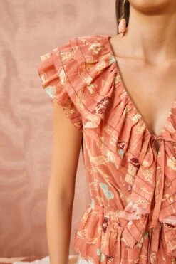 ULLA JOHNSON Kaede Top - Mesa Floral -Lila's Closet ULLA JOHNSON Kaede Top MESA FLORAL 02 ALT