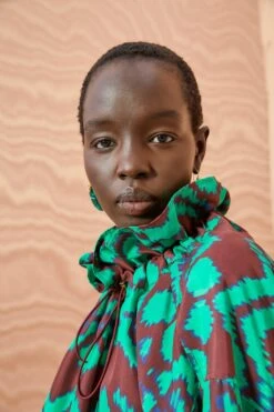 ULLA JOHNSON Kamara Blouse - Malachite -Lila's Closet ULLA JOHNSON Kamara Blouse MALACHITE 02 ALT