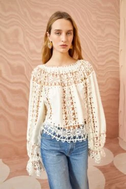 ULLA JOHNSON Kavita Blouse - Ivory
