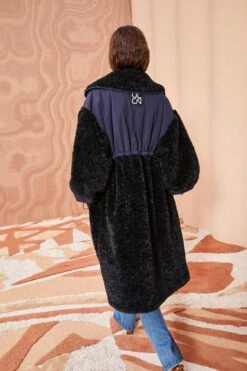 ULLA JOHNSON Killian Coat - Midnight -Lila's Closet ULLA JOHNSON Killian Coat MIDNIGHT 0118