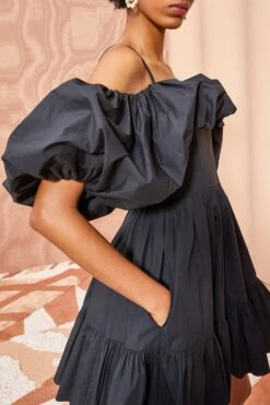 Lila's Closet -Lila's Closet ULLA JOHNSON LILA DRESS NOIR 02 ALT