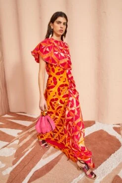 ULLA JOHNSON Lali Dress - Tigerlilly 13 ULLA JOHNSON Lali Dress - Tigerlilly -Lila's Closet ULLA JOHNSON Lali Dress TIGERLILLY 03